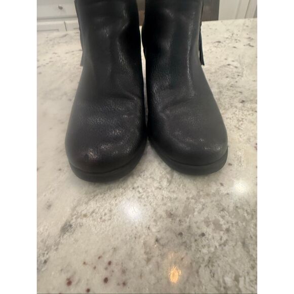 Aerosoles Heelrest Black Acrobatic Side Zip Boots sz 6.5 - Picture 3 of 8